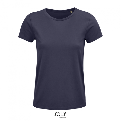 SOL'S CRUSADER WOMEN - ROUND-NECK FITTED JERSEY T-SHIRT - Mouse Grey - colorimageurl