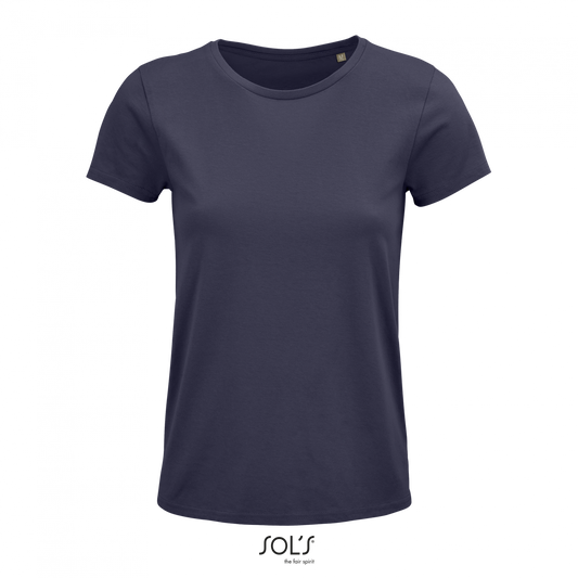 SOL'S CRUSADER WOMEN - ROUND-NECK FITTED JERSEY T-SHIRT - Mouse Grey - colorimageurl