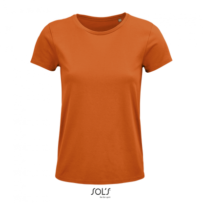 SOL'S CRUSADER WOMEN - ROUND-NECK FITTED JERSEY T-SHIRT - Orange - colorimageurl