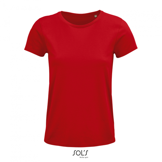 SOL'S CRUSADER WOMEN - ROUND-NECK FITTED JERSEY T-SHIRT - Red - colorimageurl