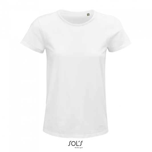 SOL'S CRUSADER WOMEN - ROUND-NECK FITTED JERSEY T-SHIRT - White - colorimageurl