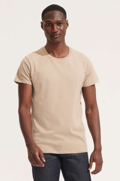 SOL'S CRUSADER MEN - ROUND-NECK FITTED JERSEY T-SHIRT - Natural - modelimageurl