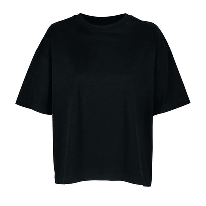 SOL'S BOXY WOMEN'S OVERSIZED T-SHIRT - Deep Black - colorimageurl