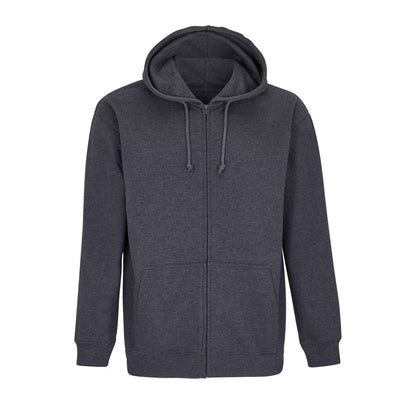 SOL'S CARTER - UNISEX FULL-ZIP HOODIE - Charcoal Melange - colorimageurl