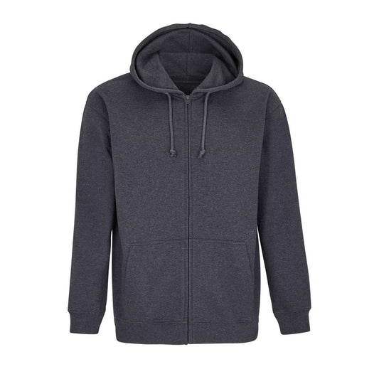 SOL'S CARTER - UNISEX FULL-ZIP HOODIE - Charcoal Melange - colorimageurl