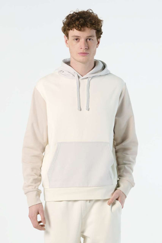 SOL'S COLLINS - UNISEX HOODED SWEATSHIRT - Natural - modelimageurl