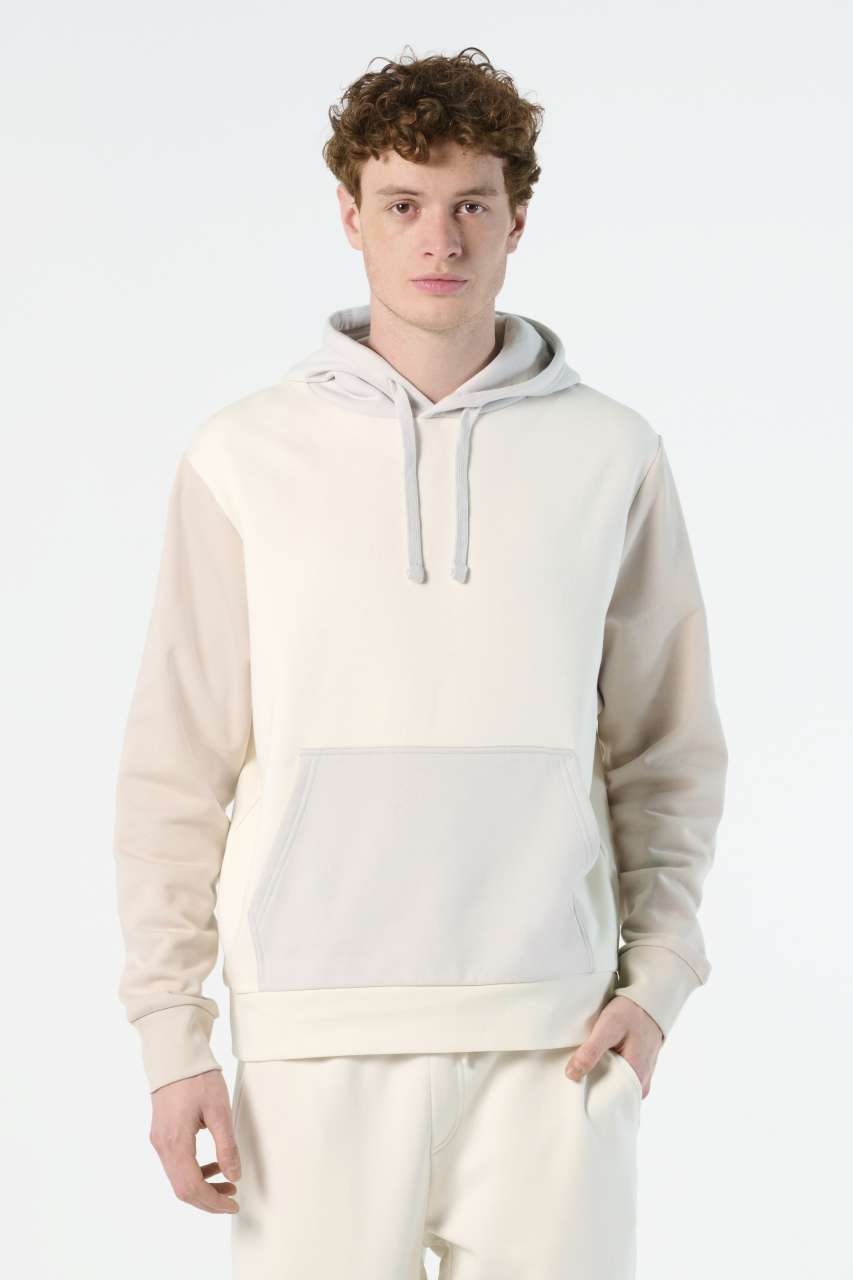 SOL'S COLLINS - UNISEX HOODED SWEATSHIRT - Creamy Blue - modelimageurl