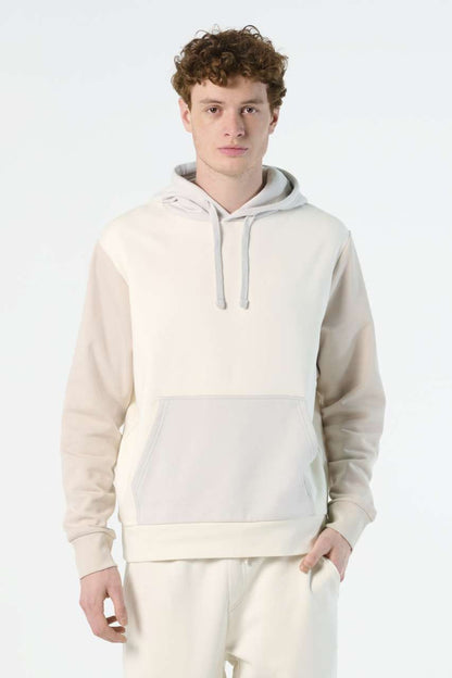 SOL'S COLLINS - UNISEX HOODED SWEATSHIRT - Creamy Blue - modelimageurl