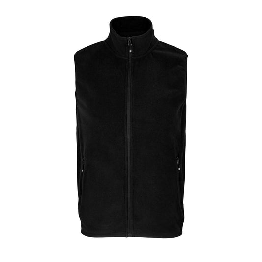SOL'S FACTOR BW - UNISEX MICROFLEECE ZIP BODYWARMER - Black - colorimageurl
