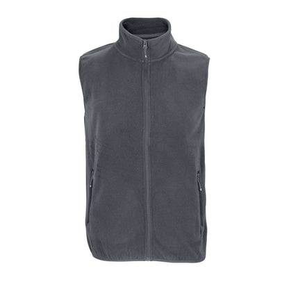 SOL'S FACTOR BW - UNISEX MICROFLEECE ZIP BODYWARMER - Charcoal Grey - colorimageurl