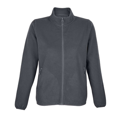 SOL'S FACTOR WOMEN - MICROFLEECE ZIP JACKET - Charcoal Grey - colorimageurl