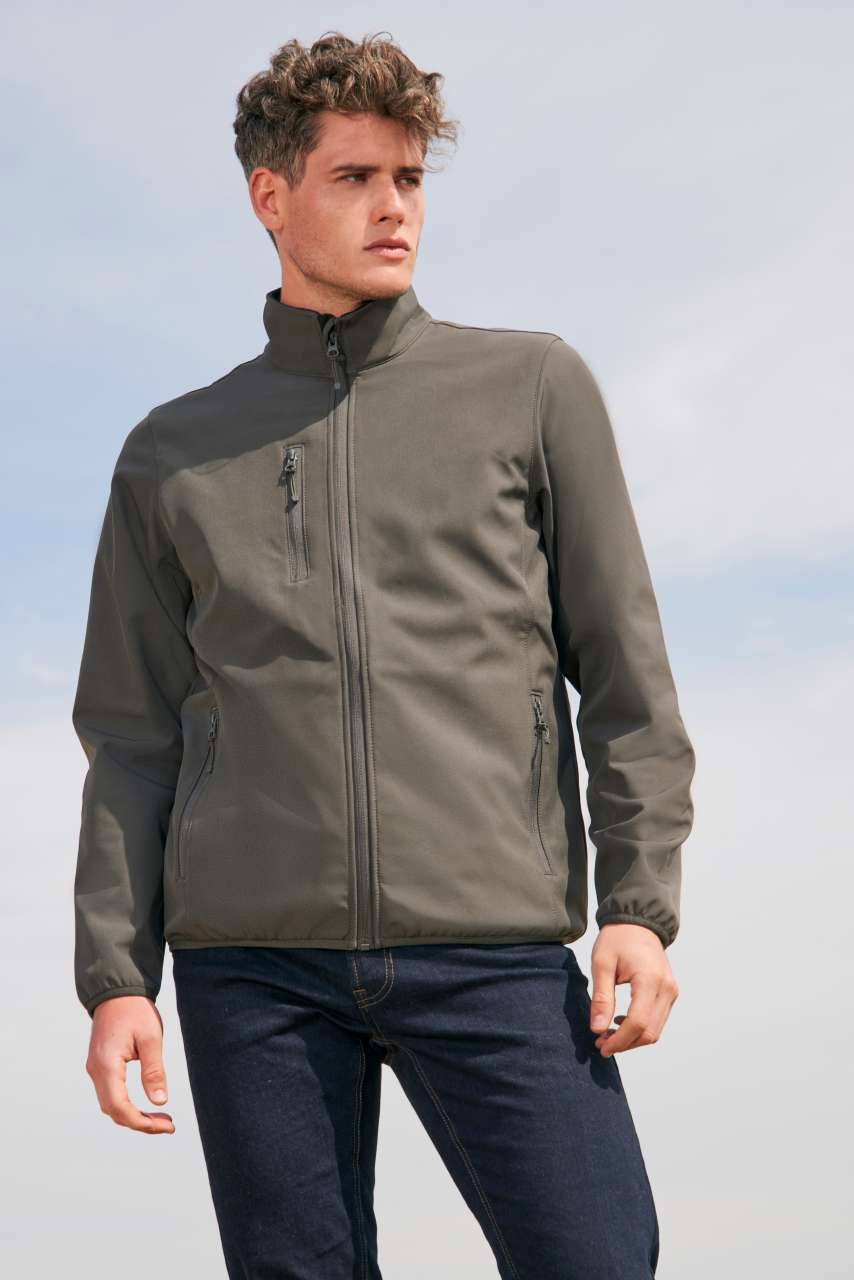 SOL'S FALCON MEN - SOFTSHELL ZIP JACKET - Abyss Blue - modelimageurl