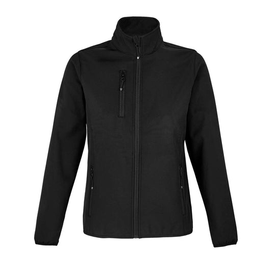 SOL'S FALCON WOMEN - SOFTSHELL ZIP JACKET - Black - colorimageurl
