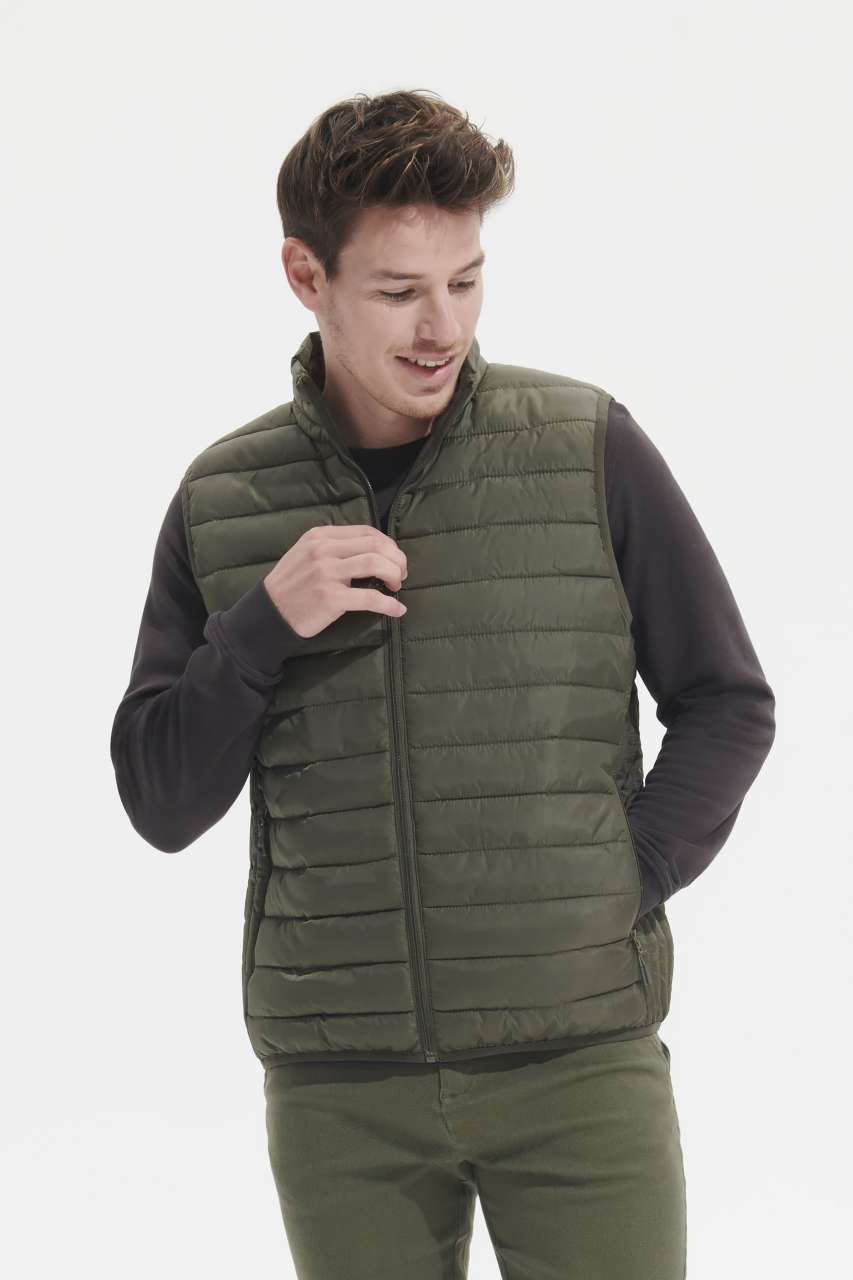 SOL'S STREAM BW MEN - LIGHTWEIGHT BODYWARMER - Army - modelimageurl