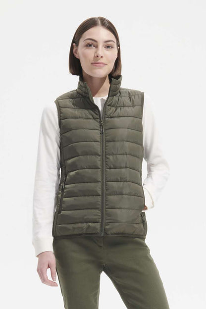 SOL'S STREAM BW WOMEN - LIGHTWEIGHT BODYWARMER - Army - modelimageurl