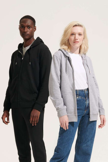 SOL'S CALIPSO - UNISEX FULL-ZIP HOODIE - Black - modelimageurl