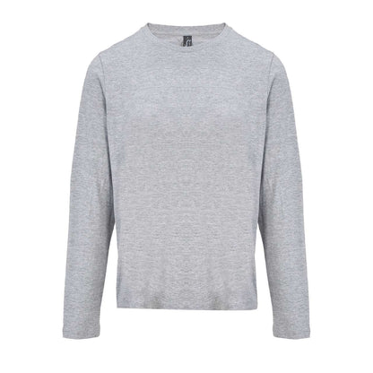 SOL'S MONARCH WOMEN - LONG SLEEVE T-SHIRT WITH ROUND NECK - Grey Melange - colorimageurl