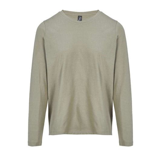SOL'S MONARCH WOMEN - LONG SLEEVE T-SHIRT WITH ROUND NECK - Khaki - colorimageurl