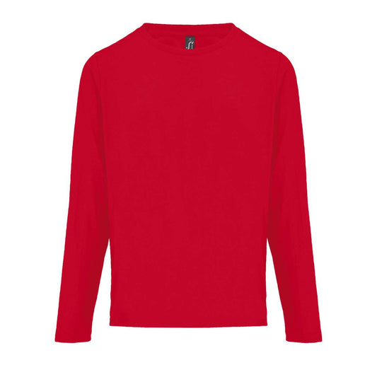 SOL'S MONARCH WOMEN - LONG SLEEVE T-SHIRT WITH ROUND NECK - Red - colorimageurl
