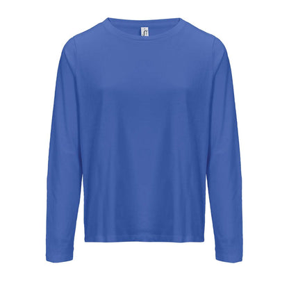 SOL'S MONARCH WOMEN - LONG SLEEVE T-SHIRT WITH ROUND NECK - Royal Blue - colorimageurl