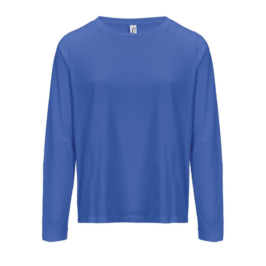 SOL'S MONARCH WOMEN - LONG SLEEVE T-SHIRT WITH ROUND NECK - Royal Blue - colorimageurl