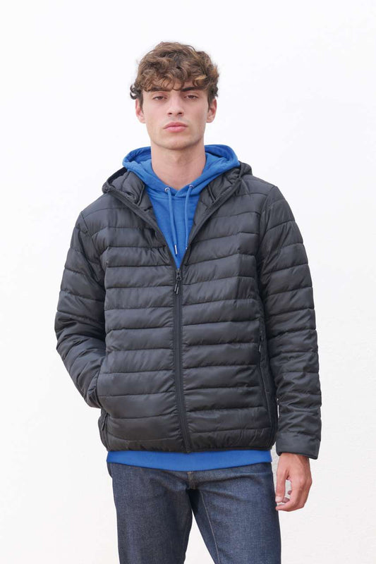 SOL'S STREAM HOODED MEN - LIGHTWEIGHT HOODED PADDED JACKET
