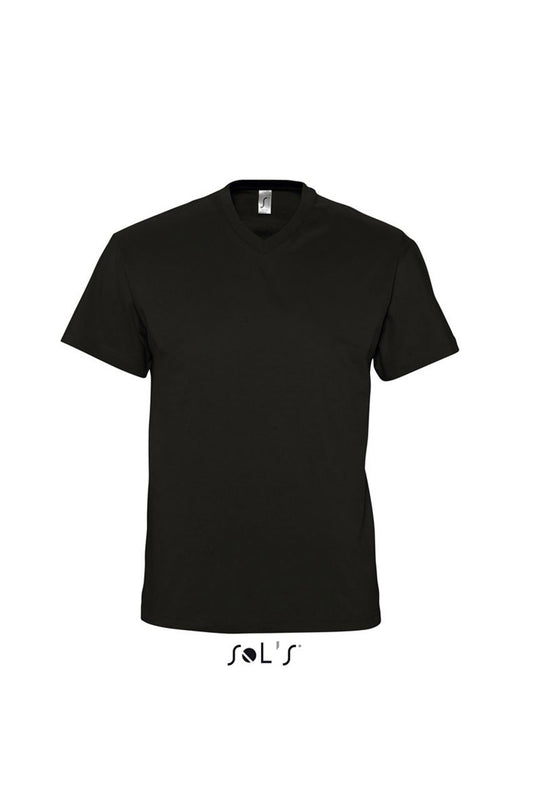 SOL'S VICTORY - MEN'S V-NECK T-SHIRT - Deep Black - Main