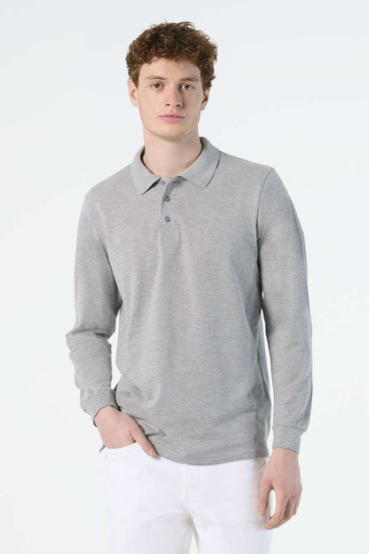 SOL'S STAR - MEN'S POLO SHIRT - Grey Melange - Model