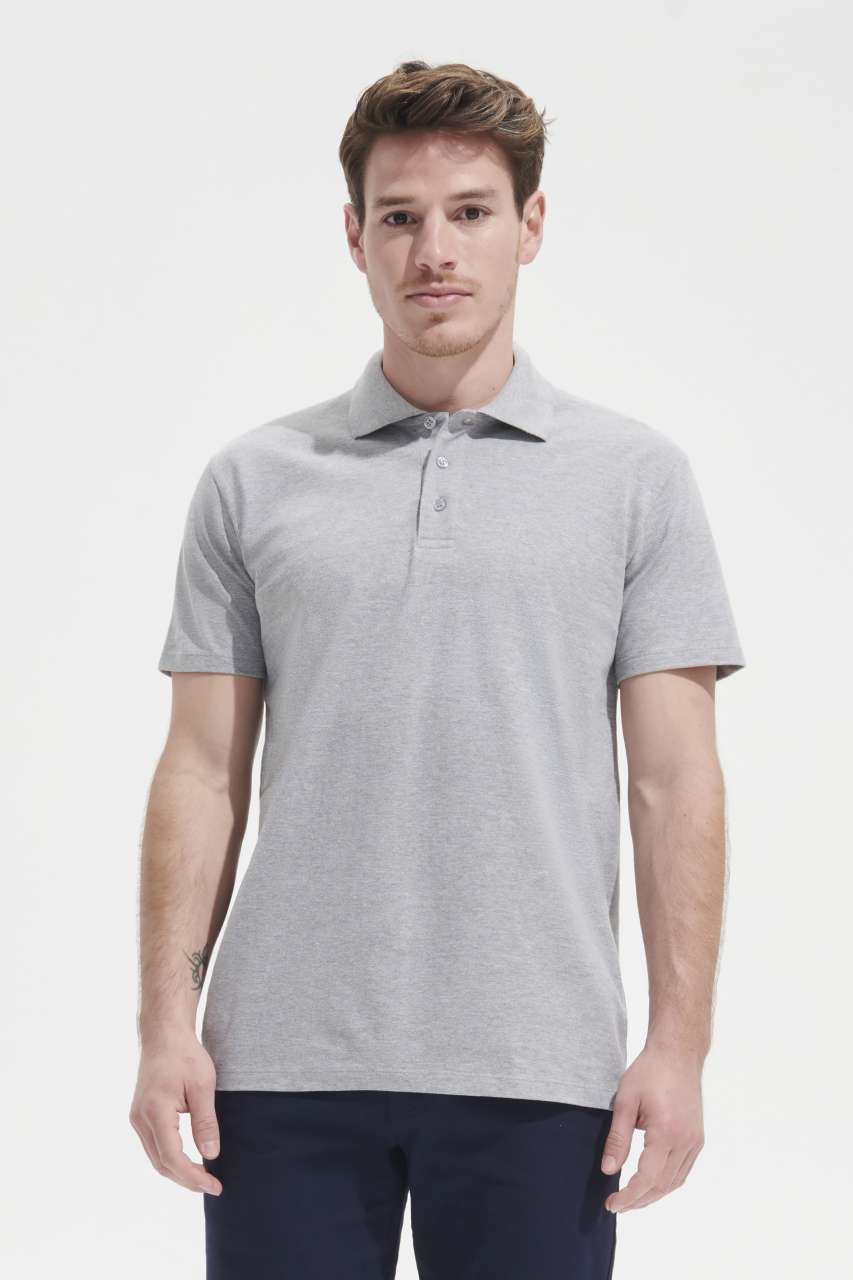 SOL'S SPRING II - MEN’S PIQUE POLO SHIRT - Atoll Blue - Model