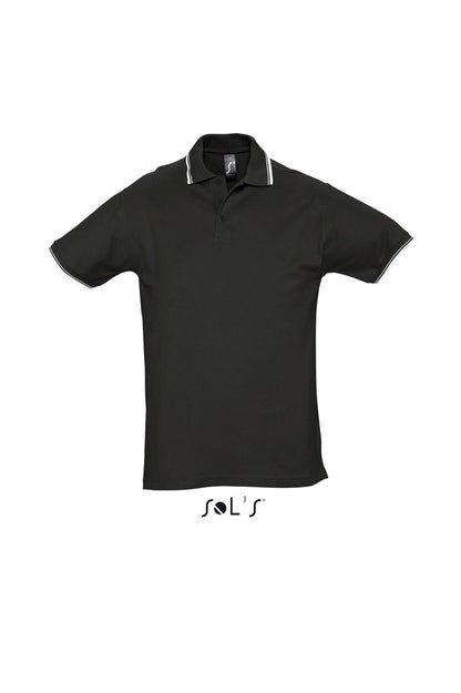 SOL'S PRACTICE MEN - POLO SHIRT - Black/White - Main