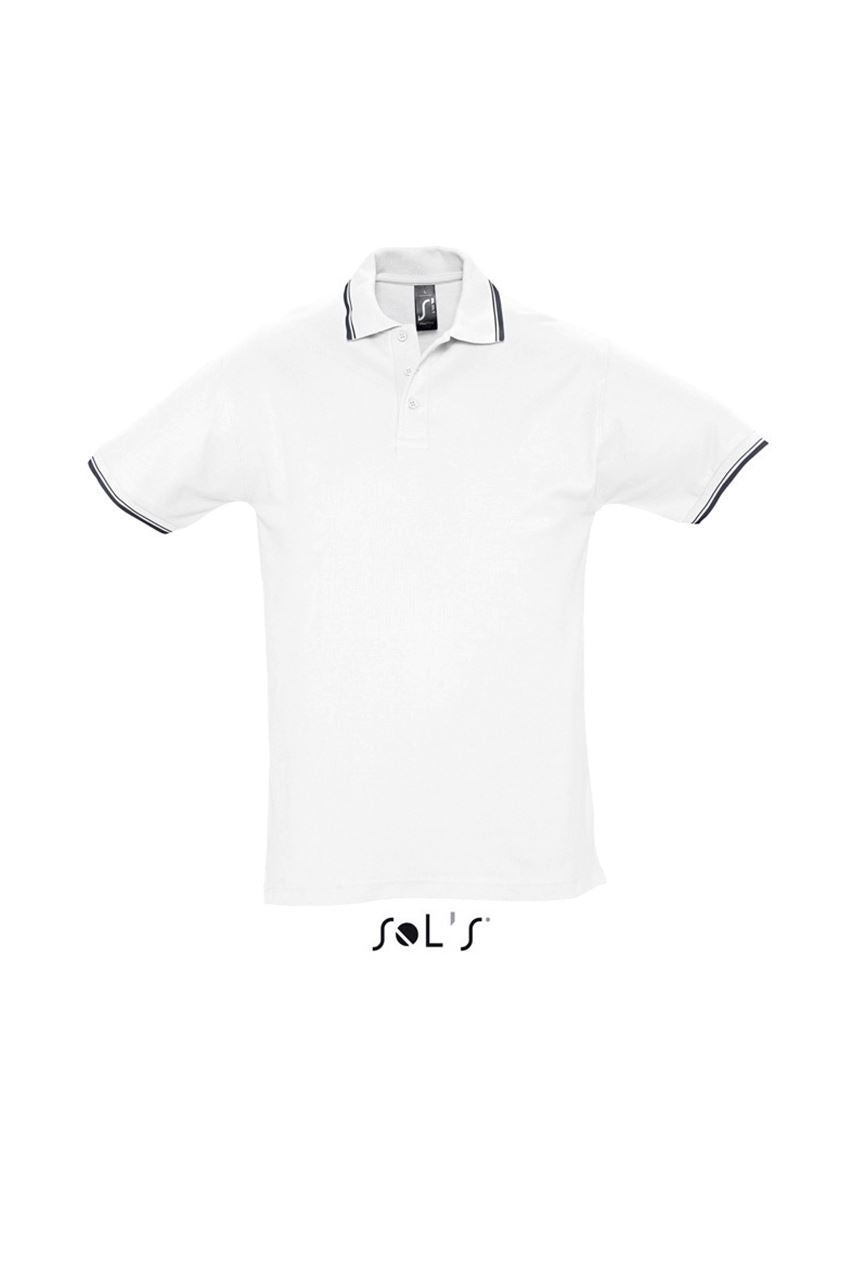SOL'S PRACTICE MEN - POLO SHIRT - White/Navy - Main