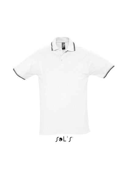 SOL'S PRACTICE MEN - POLO SHIRT - White/Navy - Main