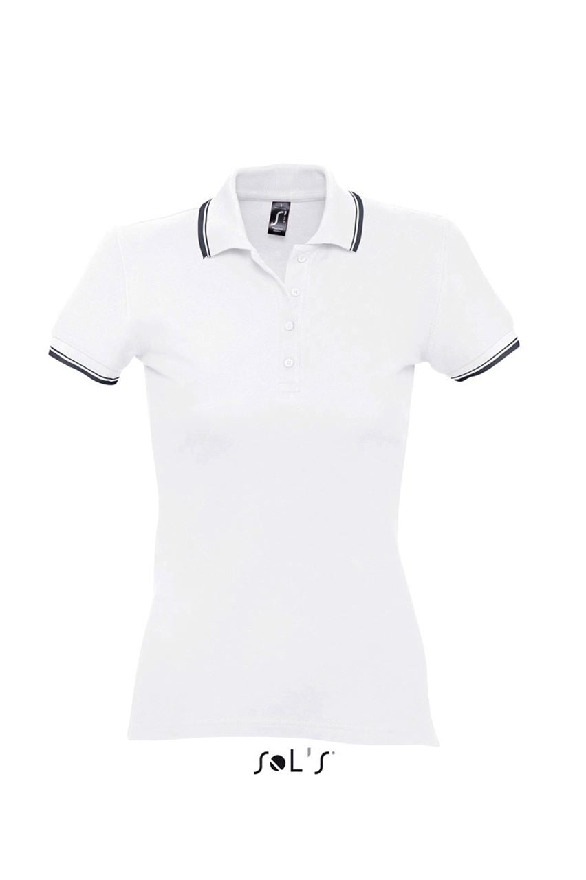SOL'S PRACTICE WOMEN - POLO SHIRT - White/Navy - Main