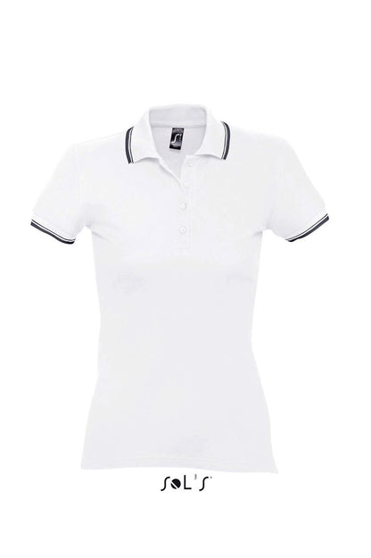 SOL'S PRACTICE WOMEN - POLO SHIRT - White/Navy - Main
