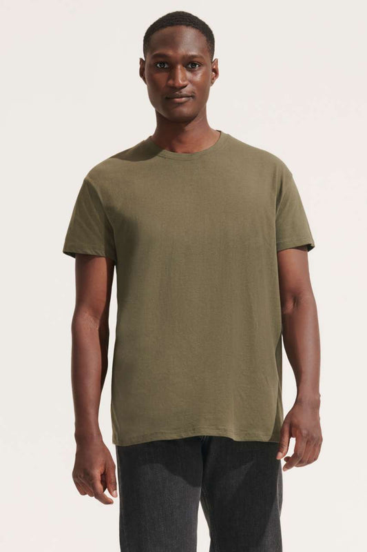 SOL'S REGENT - UNISEX ROUND COLLAR T-SHIRT - Army - Model