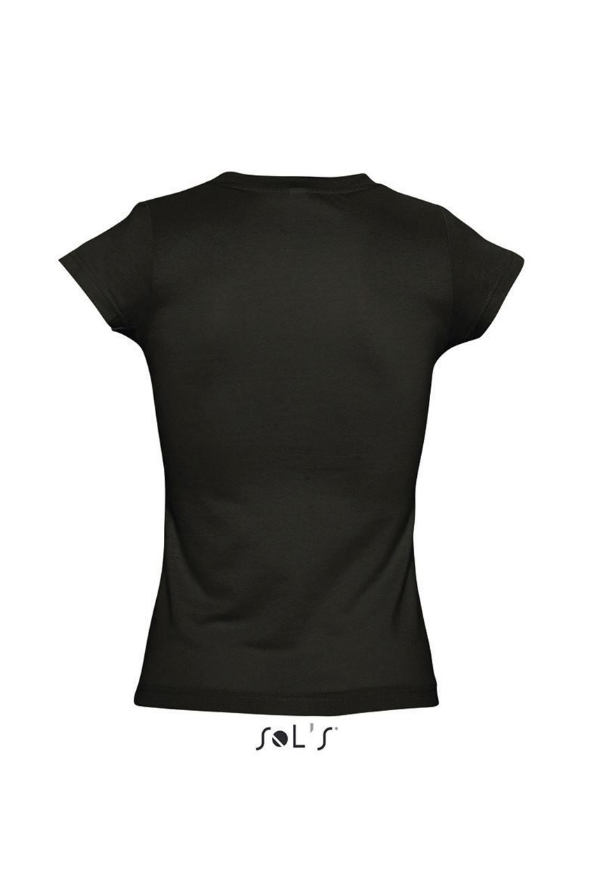 SOL'S MOON - WOMEN’S V-NECK T-SHIRT - Deep Black - Additional