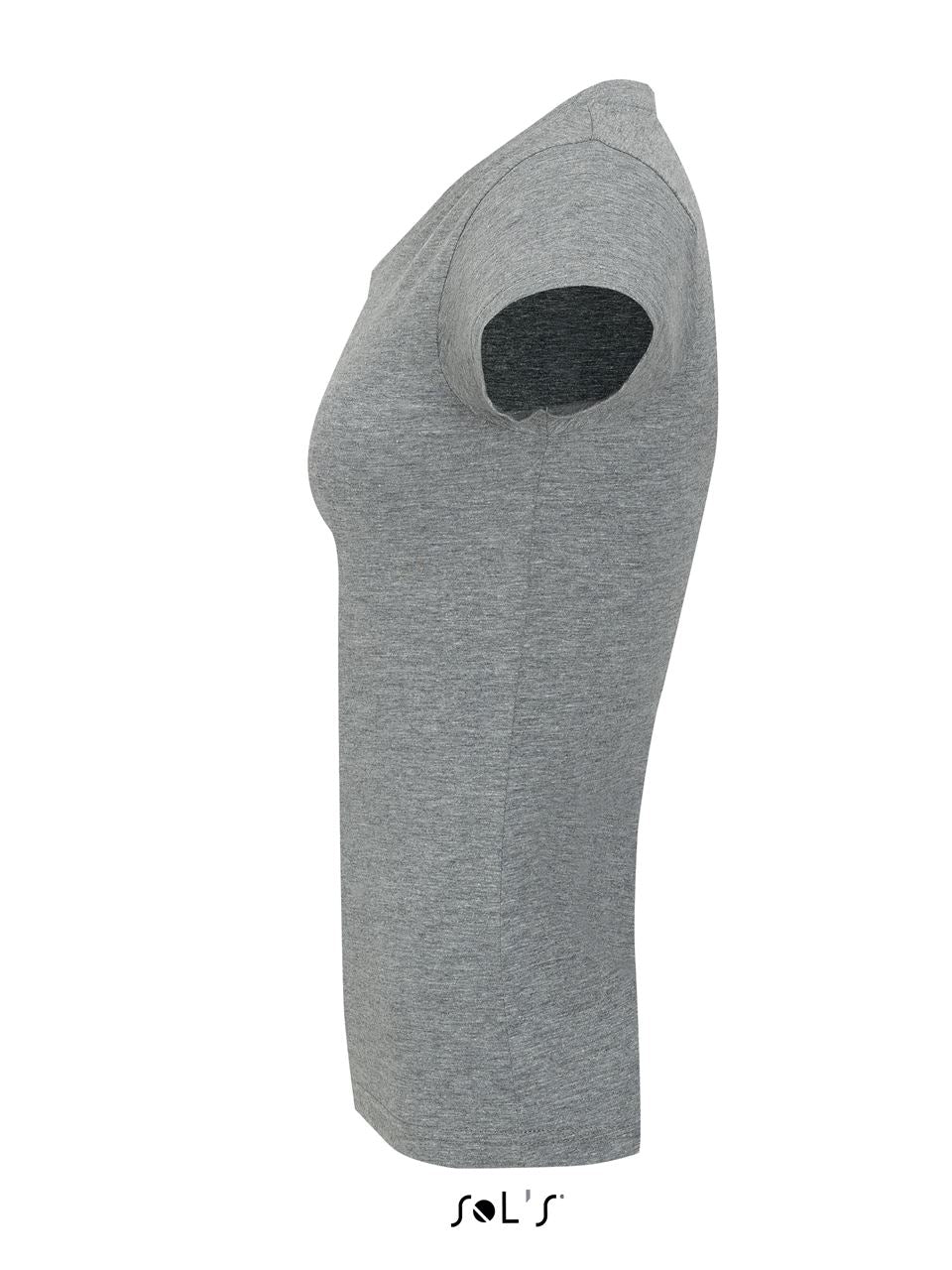 SOL'S MOON - WOMEN’S V-NECK T-SHIRT - Grey Melange - Additional