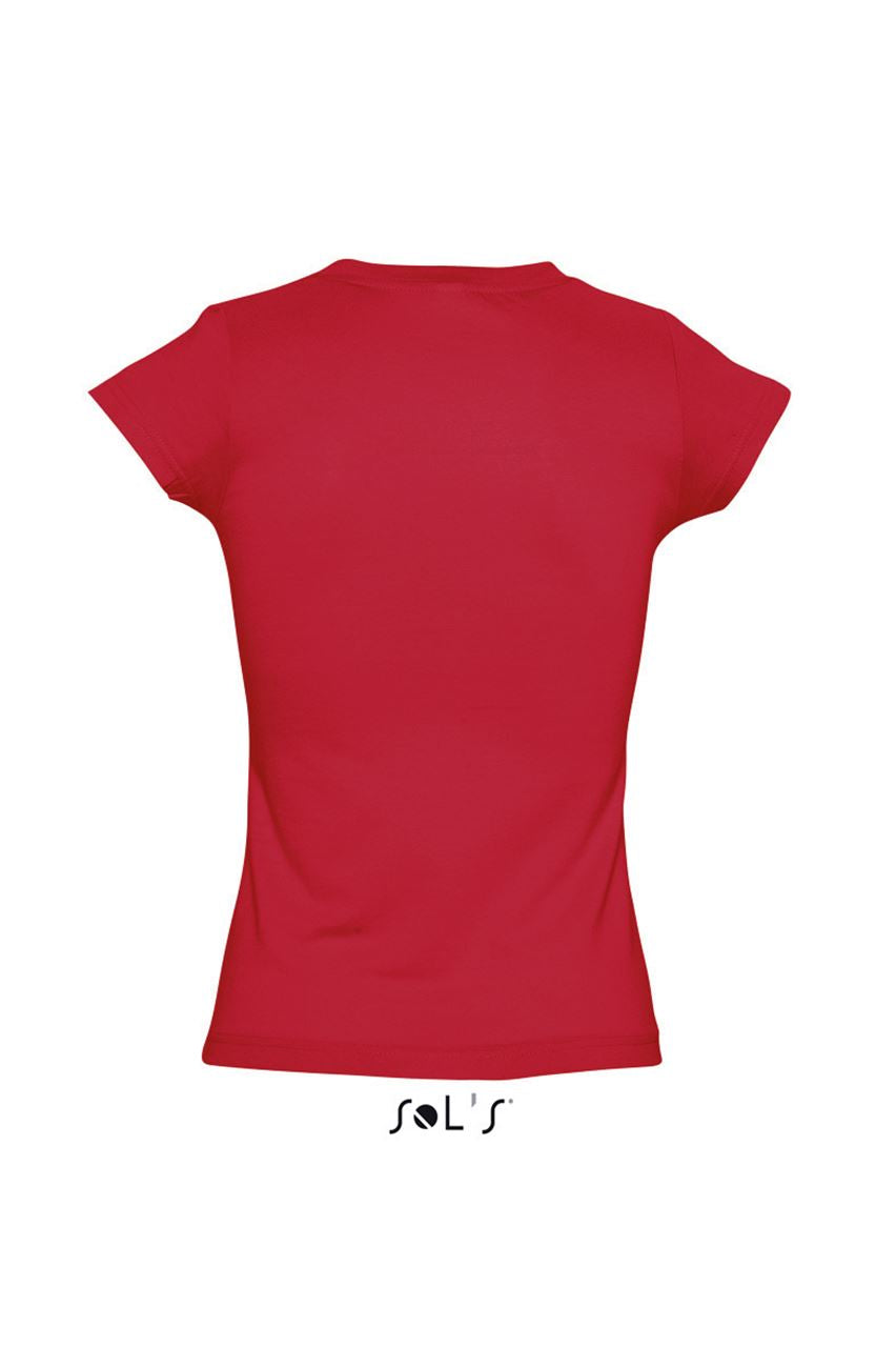SOL'S MOON - WOMEN’S V-NECK T-SHIRT - Red - Additional