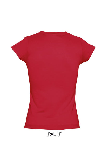 SOL'S MOON - WOMEN’S V-NECK T-SHIRT - Red - Additional