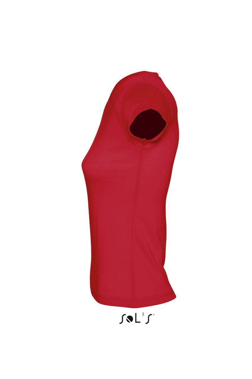 SOL'S MOON - WOMEN’S V-NECK T-SHIRT - Red - Additional