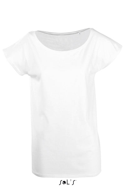 SOL'S MARYLIN - WOMEN’S SHORT SLEEVE LONG KIMONO T-SHIRT - White - Main