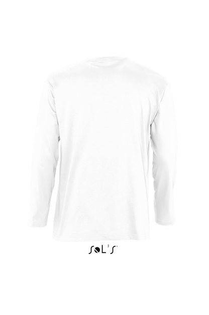 SOL'S MONARCH - MEN'S ROUND COLLAR LONG SLEEVE T-SHIRT - White - Additional