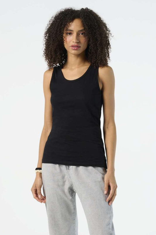 SOL'S JANE - WOMEN'S TANK TOP - Deep Black - Model