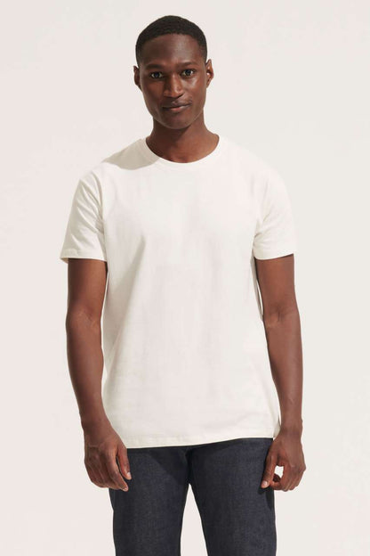 SOL'S  IMPERIAL  - MEN'S ROUND COLLAR T-SHIRT - Chocolate - Model