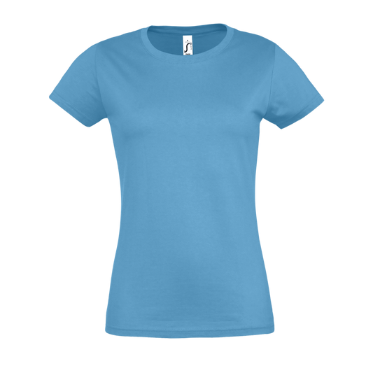 SOL'S  IMPERIAL  WOMEN - ROUND COLLAR T-SHIRT - Aqua - Main