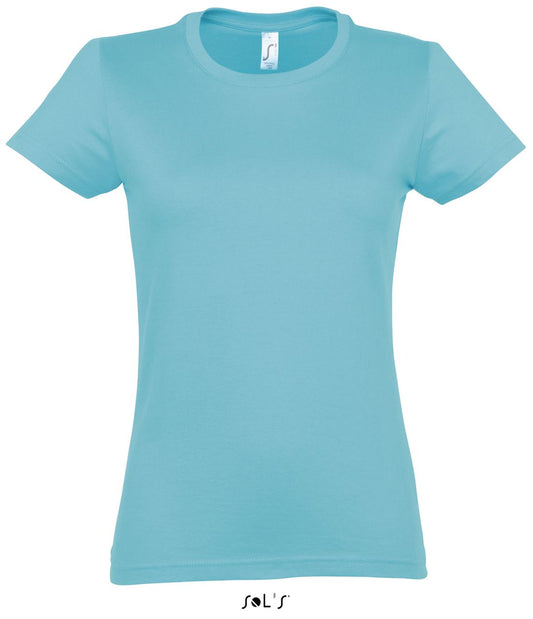 SOL'S  IMPERIAL  WOMEN - ROUND COLLAR T-SHIRT - Atoll Blue - Main