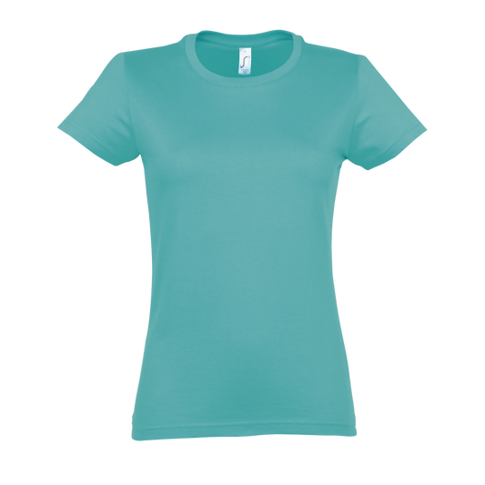 SOL'S  IMPERIAL  WOMEN - ROUND COLLAR T-SHIRT - Caribbean Blue - Main