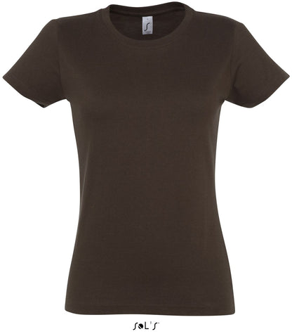 SOL'S  IMPERIAL  WOMEN - ROUND COLLAR T-SHIRT - Chocolate - Main