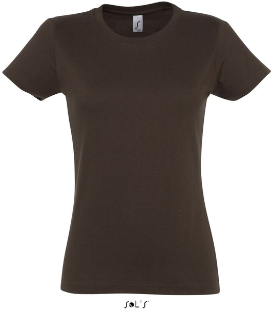SOL'S  IMPERIAL  WOMEN - ROUND COLLAR T-SHIRT - Chocolate - Main