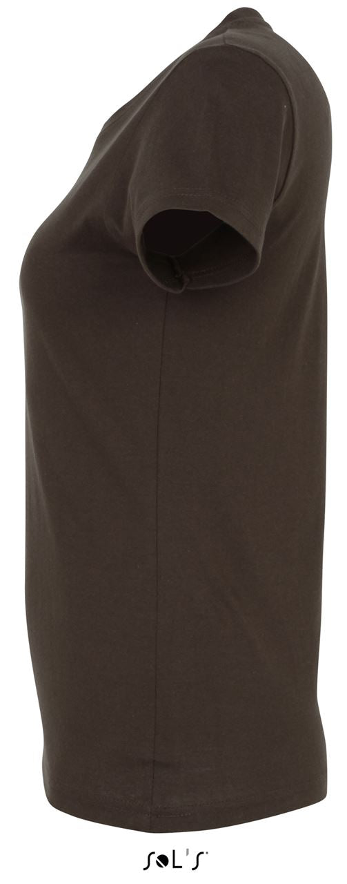 SOL'S  IMPERIAL  WOMEN - ROUND COLLAR T-SHIRT - Chocolate - Additional